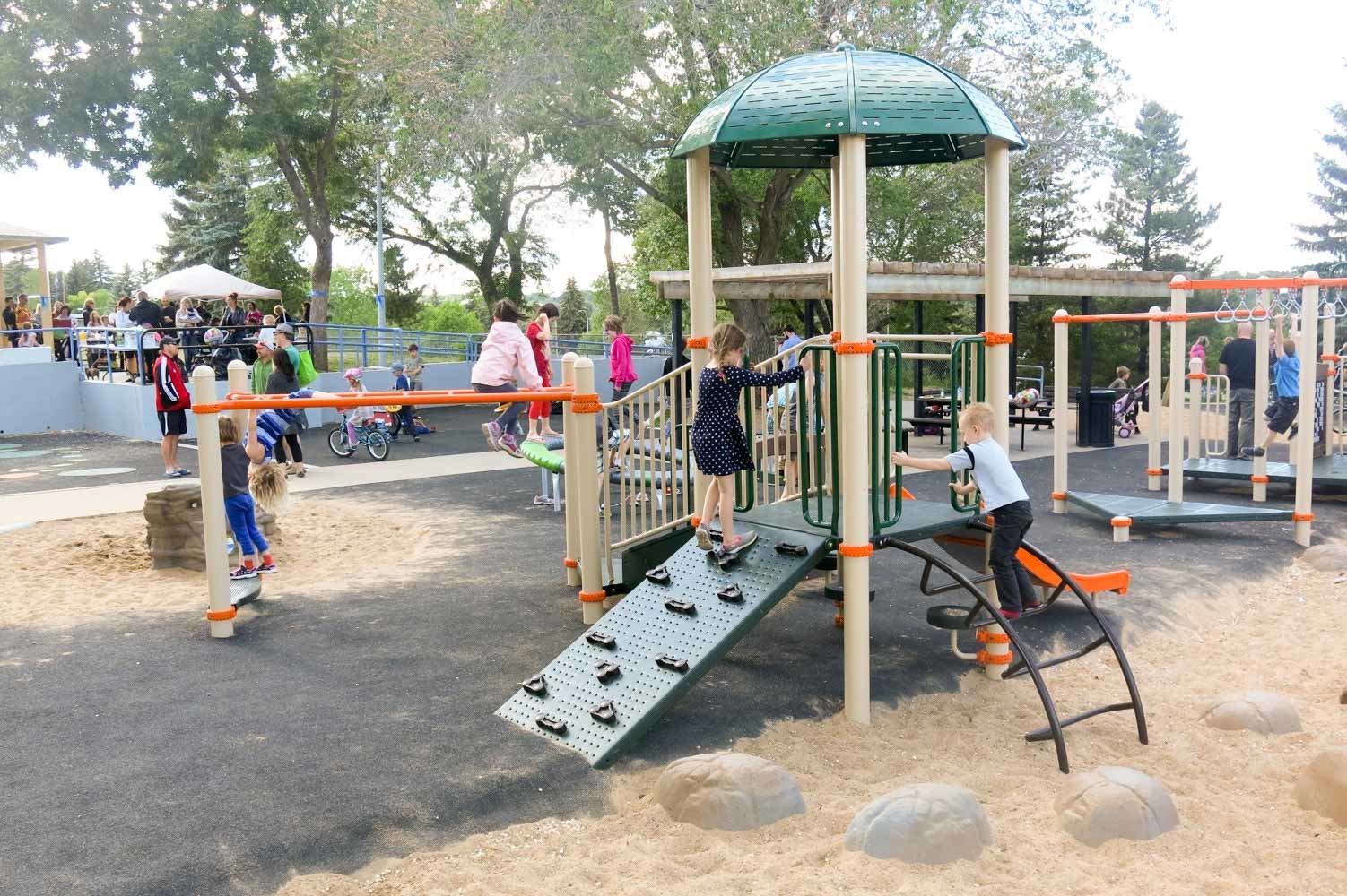 PlayWorks Capilano Community Park playground in Edmonton, Alberta!